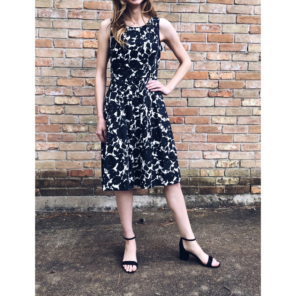 Talbots Black and White Semi-Formal Dress